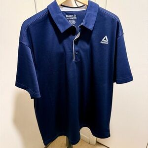 Reebok Men's Deep Blue Polo Shirt